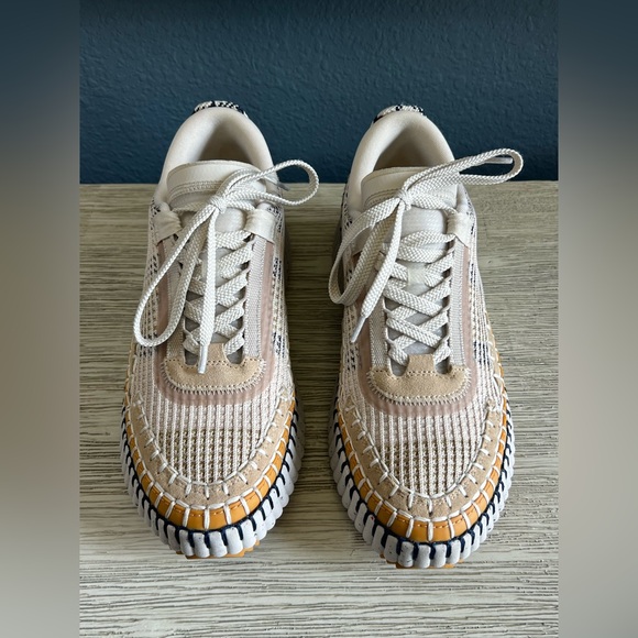 ✨CHLOE✨EXCELLENT CONDITION✨AVAILABLE NOW @ SAKS $895✨Nama Mixed Media Platform - Picture 3 of 13